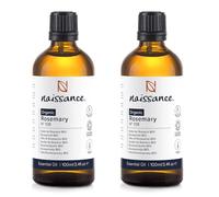 Naissance Aceite Esencial de Romero BIO (No. 108) - 200ml (2x100) - Pure, Natural y No Diluido - para Cabello, Aromaterapia, Difusor, Masajes
