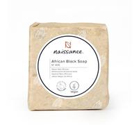 Naissance Auténtico Jabón Negro Hidratante de África (No. 406) - 100g - Hidratante, Exfoliante, Jabón Crudo - Tratamiento Natural Para Manchas de Acné