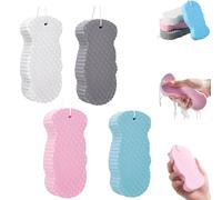 Naivetu Magic Exfoliating Bath Sponge, 3D Super Soft Exfoliating Bath Sponge, Gentle Deep Cleaning for Face & Body, Soft and Skin-Friendly, Not Easy to Deform, for Women, Man (Mix)