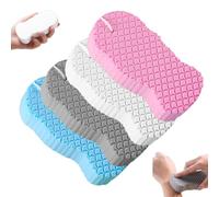 Naivetu Magic Exfoliating Bath Sponge, Super Soft 3D Texture Radiant Skin Reusable Body Scrubber for Gentle Dead Skin Removal Body & Face Care (4 Pcs Mix)