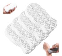 Naivetu Magic Exfoliating Bath Sponge, Super Soft 3D Texture Radiant Skin Reusable Body Scrubber for Gentle Dead Skin Removal Body & Face Care (4 Pcs White)