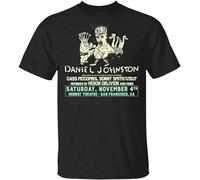 NAIYOUFABING Daniel Johnston At The Herbst Theater T-Shirt Men Vintage Cotton Black L