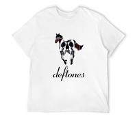 NAIYOUFABING Men's Deftone Skull Horse Men's T Shirt White S