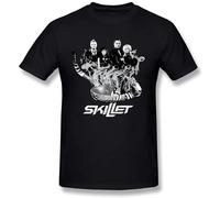 NAIYOUFABING Men's Skillet Poster T Shirt Black L