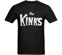 NAIYOUFABING Men's The Kinks Logo T Shirt Black XL