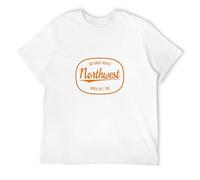 NAIYOUFABING Short Sleeve PNW - Great Pacific Northwest-Shirt Top White XXL