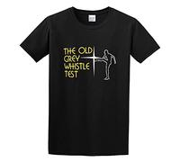 NAIYOUFABING The Old Grey Whistle Test Retro Music Programme 7'S 8'S Show Cotton Round Neck Shirt For Men Black L