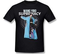 NAIYOUFABING Wang Yibo Supremacy Mens Tshirt Black XXL
