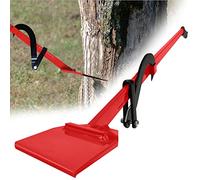 NAIZY Elevador Talador de Troncos 130 cm Gancho Giratorio Volteador de Troncos Talador de Árboles Cantos Forjados Mango Largo Antideslizante, Rojo