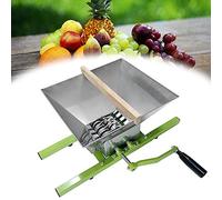 NAIZY Molinillo de frutas manual de 7 l, prensa de vino con cesta de madera, exprimidor de manzanas, trituradora de frutas, exprimidor de uvas