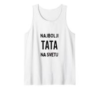 Najbolji Tata na Svetu Mejor papá del Mundo Serbio Camiseta sin Mangas