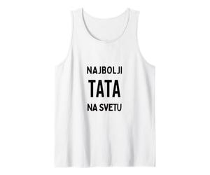 Najbolji Tata na Svetu Mejor papá del Mundo Serbio Camiseta sin Mangas