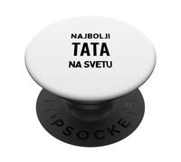 Najbolji Tata na Svetu Mejor papá del Mundo Serbio PopSockets PopGrip Adhesivo