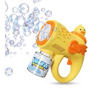 NAJILI Bubble Gun - Pistola de burbujas para niños (con batería, plástico respetuoso con el medio ambiente, para fiestas de jardín, playa, etc.)