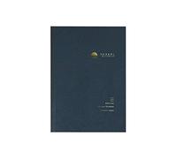 Nakabayashi YU-SARI - Cuaderno de líneas A5 de 8 mm para pluma estilográfica, papelería de Japón, color azul marino