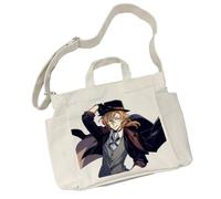 Nakahara Chuuya - Bolso cruzado Dazai Osamu de lona de gran capacidad, mochila de viaje para estudiantes, tipo 2, 37 * 27CM