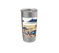 Nakahara en Sagami Hokusai Vintage Retro Arte Japonés Vaso térmico de acero inoxidable de doble pared