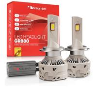 Nakamichi Bombillas LED Serie GR880 H7 De Repuesto, 33,000 Lúmenes 300W Por Juego, Luz Blanca Xenón Superbrillante, Conectar Y Usar, Luz Alta Y Baja, Paquete De 2, 6000K, H7