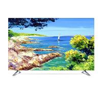 NAKAN Funda para Televisor a Prueba de Polvo Protector Universal De 20"-80" para Pantallas Planas Curvas Impresiones de Poliéster de Paisajes Cubierta de Televisores Modernos(Color:Orilla,Size:27in)