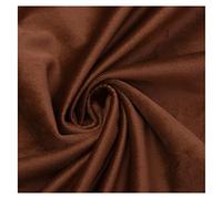 NAKAN No Estirar Tela de Terciopelo Mate por Metro de 150cm de Ancho para Decoraciones, Funda de Asiento de Silla, Costura de Manualidades(Color:Chocolate)