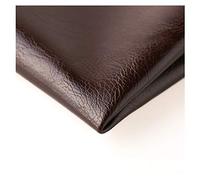 NAKAN Tela de Cuero Sintético con Textura Vintage 140x100cm PU Tela de Polipiel para Tapizar, Muebles de Sillas de Sofá, Bolsos de Manualidades de 1 Mm de Grosor(Color:3 Dark Coffee)