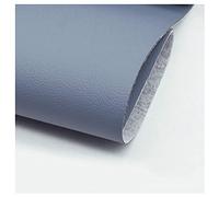 NAKAN Tela de Imitación de Cuero Vinilo Tela de Polipiel por Metro 138cm de Ancho Material de Tapicería para Sofá, Silla, Funda de Asiento, Manualidades(Color:Azul grisáceo)