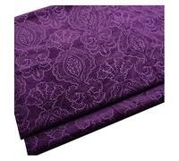 NAKAN Tela de Terciopelo con Estampado de Flores por Metro Tela de Terciopelo Decorativa Floral de 145cm Ancho para Muebles Tapicería, Manualidades, Cortinas, Decoración del Hogar(Color:púrpura)