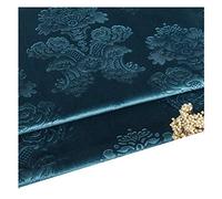 NAKAN Tela de Terciopelo en Relieve Tejido de Tapicería por Metro 140c Ancho para Decoración del Hogar, Artesanía Costura, Cubierta de Silla de Sofá, Cortina(Color:Teal)