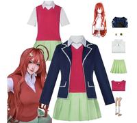 Nakano Itsuki Cosplay Disfraces The Quintessential Quintuplets Personaje Fancy Vestir Adulto Uniforme Disfraces Conjunto completo Fiesta de carnaval de Halloween