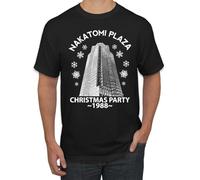 Nakatomi Plaza Christmas Party 1988 Classic McClane Die Hard Ugly Christmas Shirt, Negro 1, Large