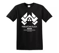Nakatomi Plaza T-Shirt Corporation Die Hard Mc Clane - Camiseta para hombre, Camiseta negra con estampado blanco, M