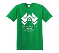 Nakatomi Plaza T-Shirt Corporation Die Hard Mc Clane - Camiseta para hombre, Camiseta verde irlandesa con estampado blanco, L