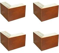 NAKEAH 4 Uds. Patas de Muebles de Madera Maciza de 10CM, Patas de Muebles de Madera, Patas de Mesa DIY, con Tornillos for sofá, Mesa, sofá, Silla, Cama, Armario Antideslizante (Color : B)