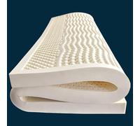 NAKEAH Colchón de látex 100% látex Medio/Suave 7 Zonas ortopédicas colchón de colchón extraíble, colchón de látex Natural,2.5cm,150x190cm