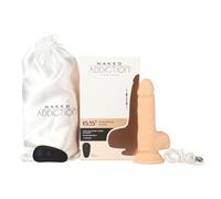 Naked Addiction 6.5" Thrusting Dong RC Vibrador Vanilla 16,5 cm