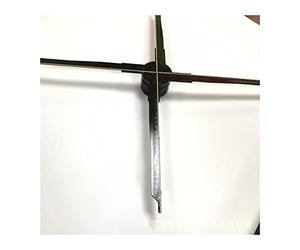 Naked Eye 3D Projector Holographic Advertising Machine Rotating Led Screen Indoor and Outdoor Three-Dimensional Suspended Aerial Imaging Fan Screen for Bars Christmas (UK T65)