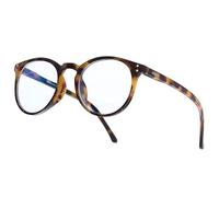 NAKED Optics® Gafas con filtro de luz azul para hombres y mujeres, gafas con filtro azul como gafas de pantalla, gafas de juegos de PC, sin receta, Panto, Havana, talla única