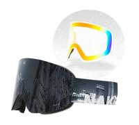 NAKED Optics Las TROOP EVO Gafas de Esquí para Hombres, Gafas de Esquí para Mujeres, Gafas de Snowboard, Gafas de Esquí con Lentes Intercambiables (TROOP EVO City incl. Lente para Mal Tiempo)