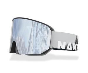 NAKED Optics The Nova - Gafas de esquí para hombre, gafas de esquí para mujer, gafas de snowboard (NOVA Slate, sin lente en caso de mal tiempo)