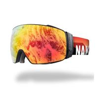 NAKED Optics The STORM Gafas de esquí para hombres, gafas de esquí para mujeres, gafas de snowboard, gafas de esquí con lentes intercambiables opcionales para mal tiempo, gafas de nieve, gafas de