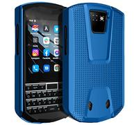 Nakedcellphone Funda para teléfono Unihertz Titan Pocket Phone, [Textura de cuadrícula], Funda Protectora rígida Delgada, Color Azul