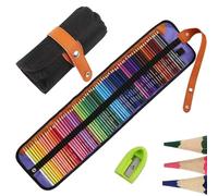 Nakeey Set de arte de lápices de dibujo para pintura y bocetos de mezcla de colores profesionales,lápices de colores de madera a base de cera suave para libros para colorear Multicolor