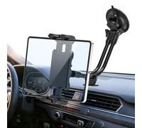 Nakelulu Soporte Tablet Coche, Rotación 360° Soporte iPad Coche, para el Salpicadero/Parabrisas con Ventosa, Compatible con iPad Pro/Mini/Air 4.7-13.5" Tablet y Smartphone