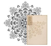 NAKLEO Grande Plantilla de Pintura, Diámetro 100 cm, Boho Mandala Plantilla, Reutilizable Plástico Plantilla, Arte Artesanía DIY, Geométrico Patrón para pintar Muro Suelo Madera Tejido Muebles