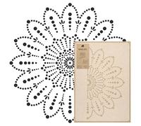 NAKLEO Grande Plantilla de Pintura, Diámetro 89 cm, Mandala de Encaje a Crochet, Reutilizable Plástico Plantilla, Arte Artesanía DIY, Geométrico Patrón para pintar Muro Suelo Madera Tejido Muebles