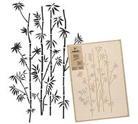 NAKLEO Plantilla de Flores para Pintar Paredes Grandes 59x95cm, Enredaderas de Bambú Patrón Plástico y Reutilizable, Stencil Manualidades DIY Artesanía Casa Decoración, Piso Madera Tejido Muebles