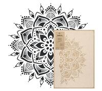 NAKLEO Plantilla grande para pintar, diámetro de 24 pulgadas, mandala de flores, plantilla de plástico reutilizable, manualidades, patrón geométrico grande para pintar paredes, pisos, muebles de tela