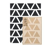 NAKLEO Plantillas para Pintar Paredes Grandes 59x95cm, Triángulos Pirámide Patrón, Stencil Plástico y Reutilizable, Geométrico Papel Pintado, Dibujo Manualidades DIY Casa Decoración