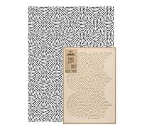 NAKLEO Reutilizable Plantilla de Plástico para Pared - 59x95 cm - Archi Pioggia Art Déco - Grande Artesanía Bricolaje Pintura Patrón Papel Tapiz Repetitivo Seamless DIY Modelo