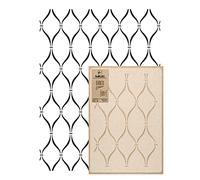 NAKLEO Reutilizable Plantilla de Plástico para Pared - 59x95cm - Marroquí Morisco Geométrico 11 - Grande Artesanía Bricolaje Pintura Patrón Papel Tapiz Repetitivo Seamless DIY Modelo